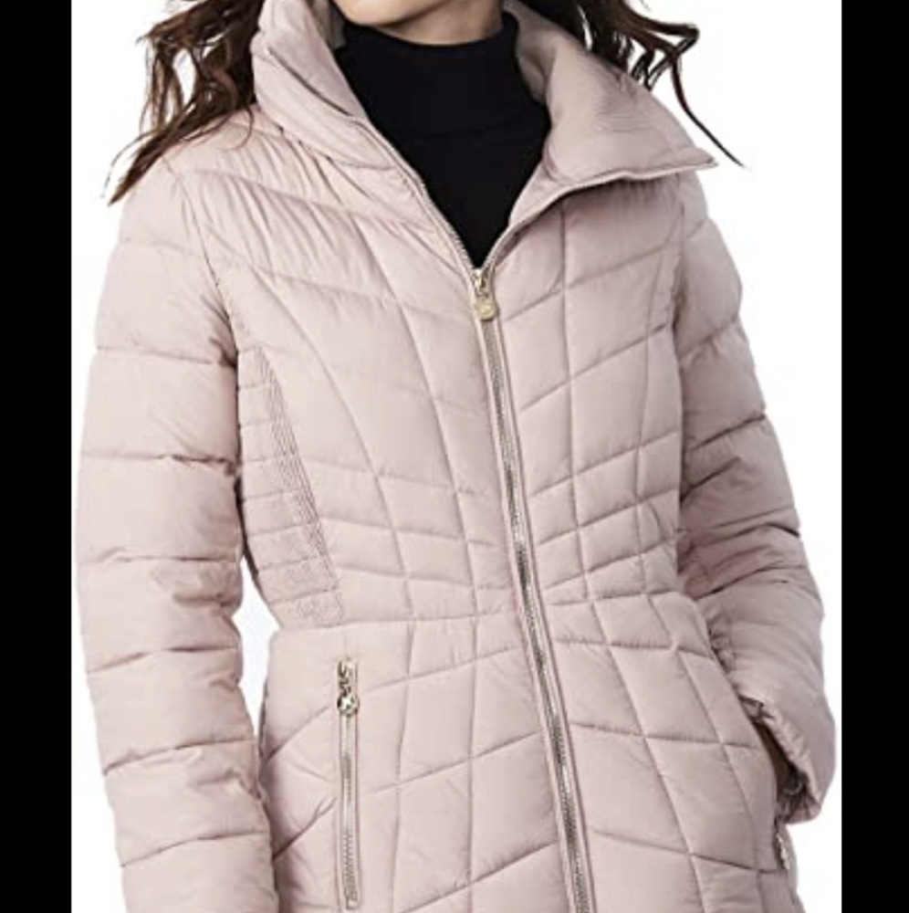 Bernardo EcoPlume Packable Jacket in Petal Pink